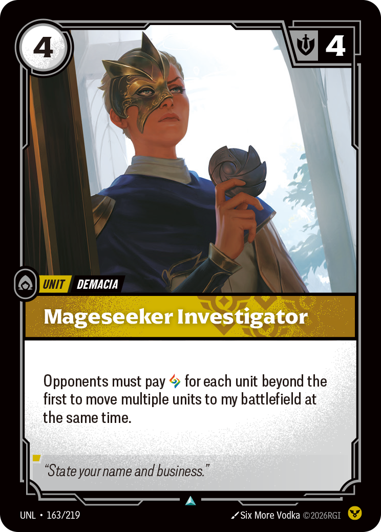 Riftbound Unit: Mageseeker Investigator