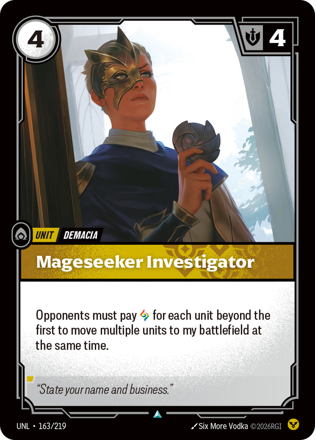 Riftbound Unit: Mageseeker Investigator