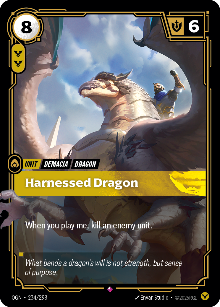 Riftbound Unit: Harnessed Dragon