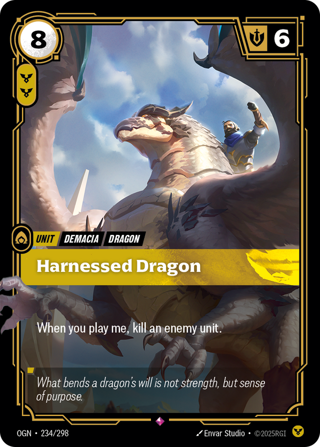 Riftbound Unit: Harnessed Dragon