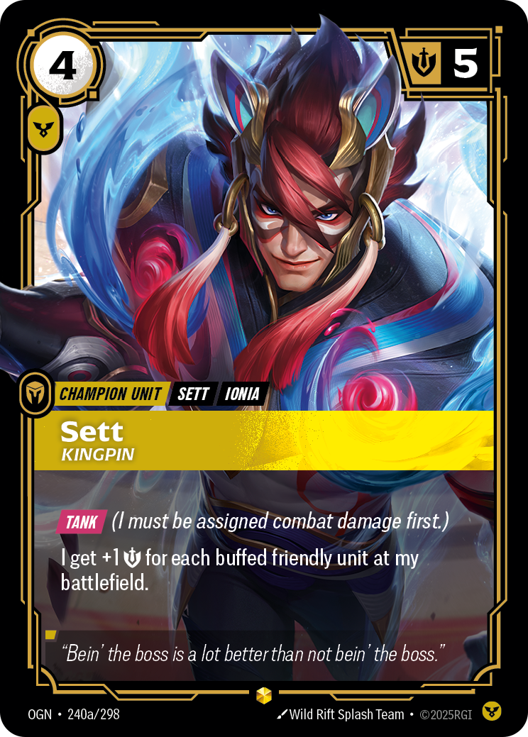 Riftbound Champion Unit: Sett