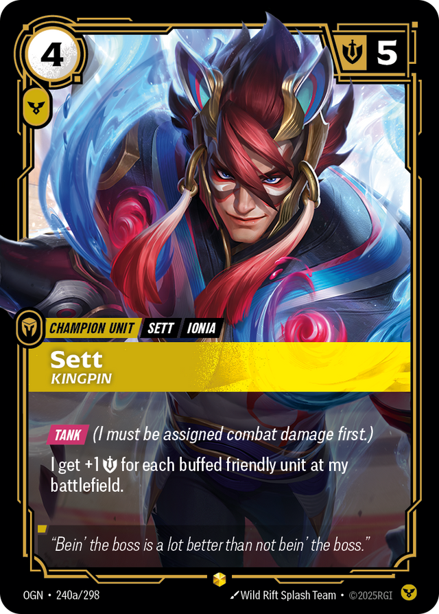 Riftbound Champion Unit: Sett