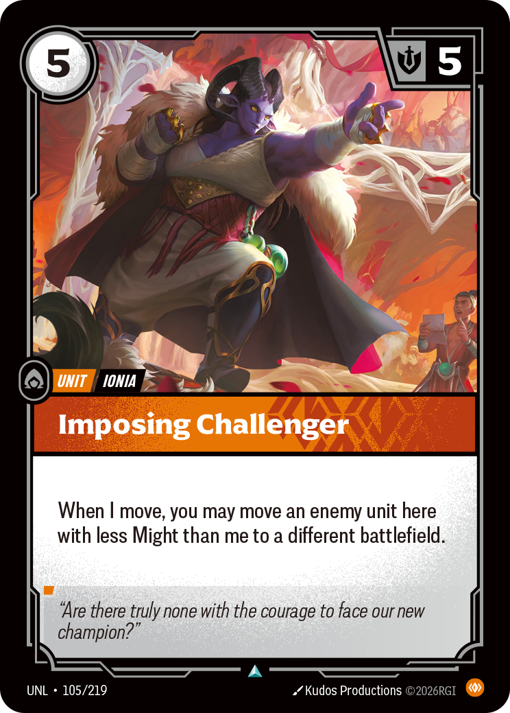 Riftbound Unit: Imposing Challenger