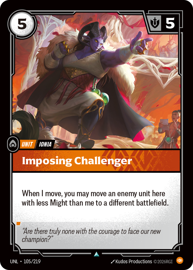 Riftbound Unit: Imposing Challenger
