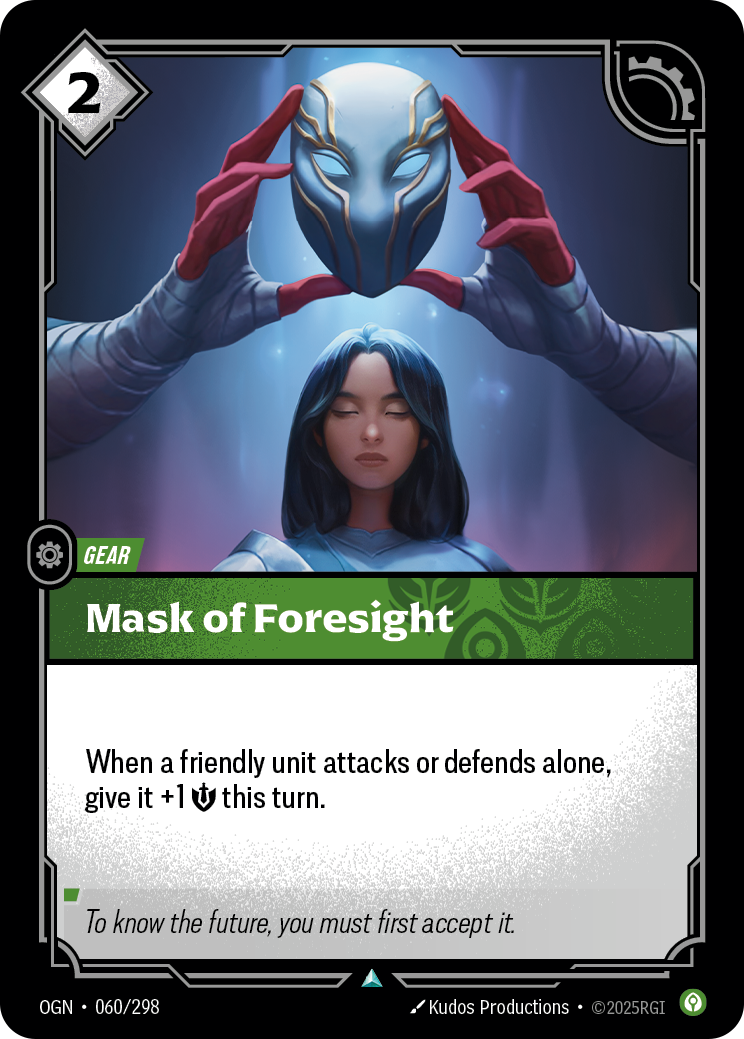 Riftbound Gear: Mask of Foresight
