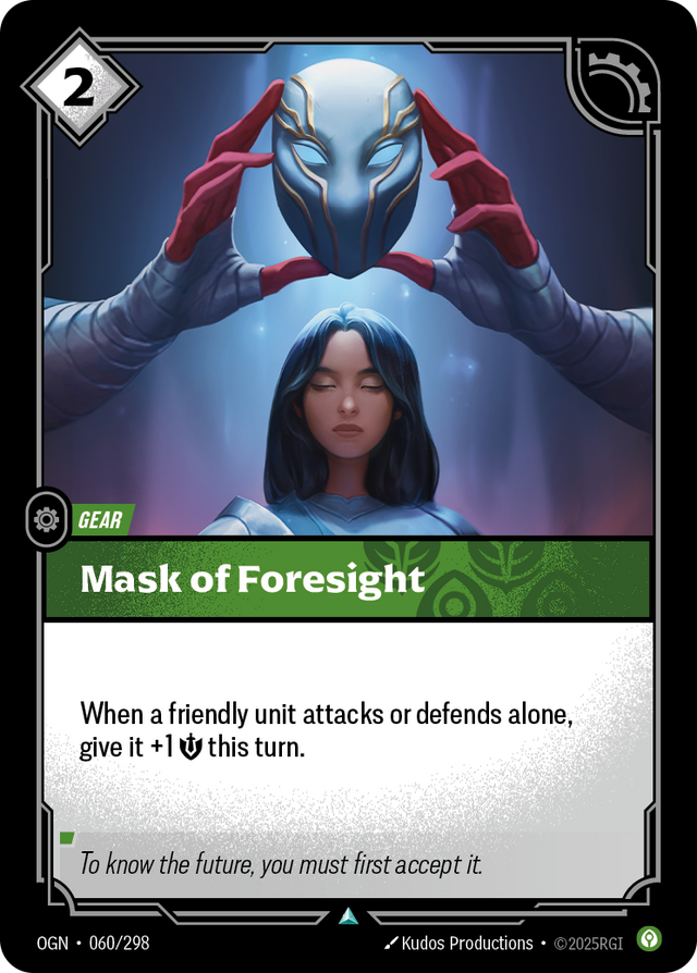 Riftbound Gear: Mask of Foresight
