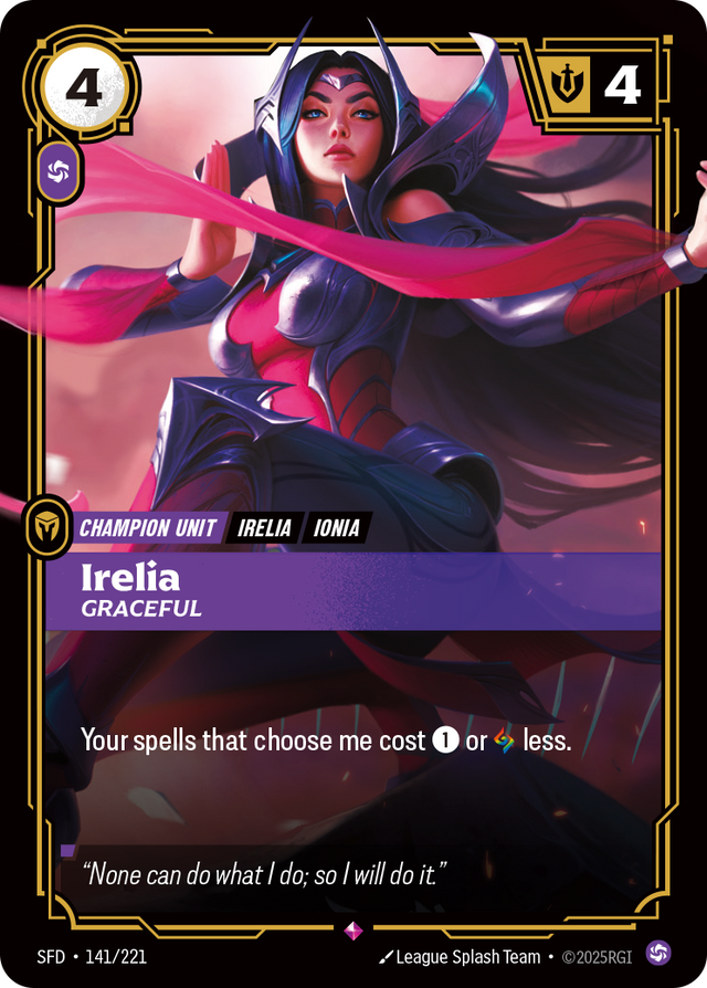 Riftbound Champion Unit: Irelia