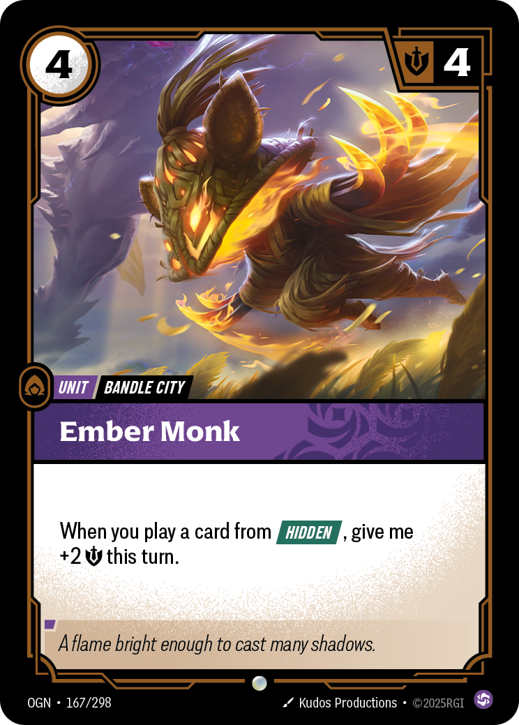 Riftbound Unit: Ember Monk