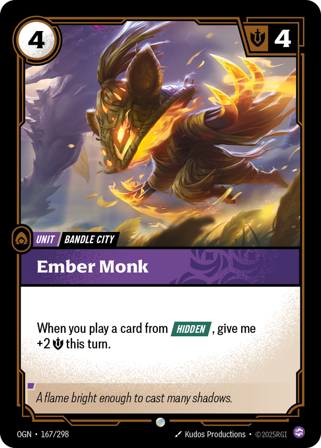 Riftbound Unit: Ember Monk