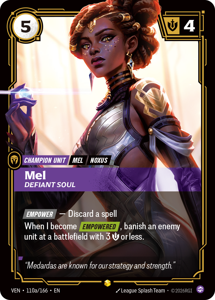 Riftbound Champion Unit: Mel