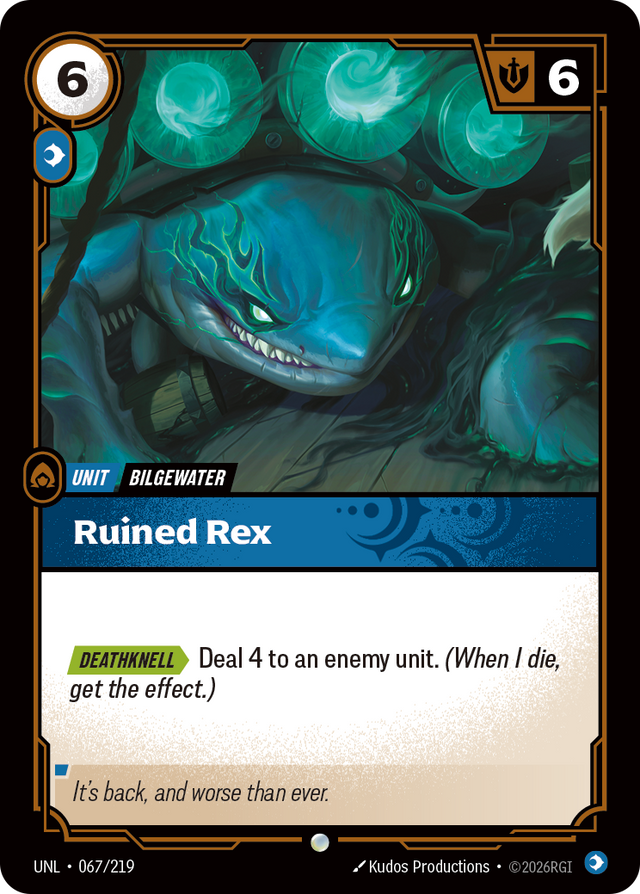 Riftbound Unit: Ruined Rex