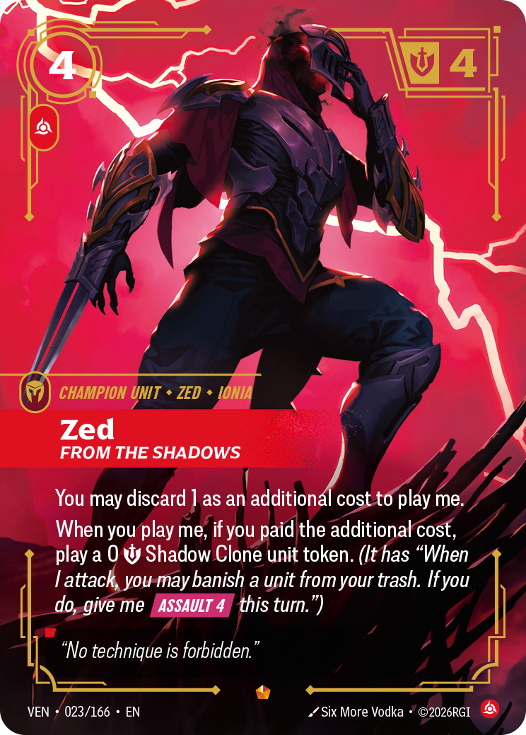 Riftbound Champion Unit: Zed