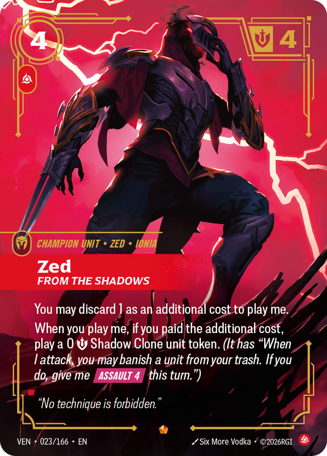 Riftbound Champion Unit: Zed