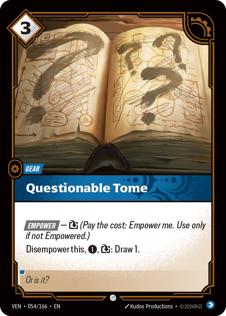 Riftbound Gear: Questionable Tome