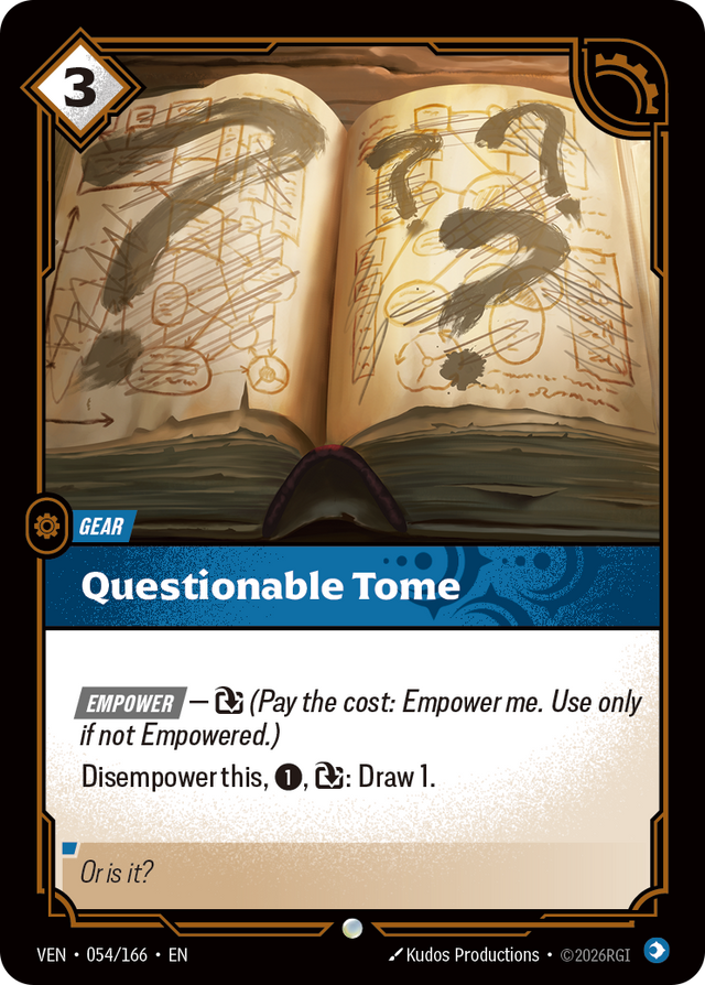 Riftbound Gear: Questionable Tome
