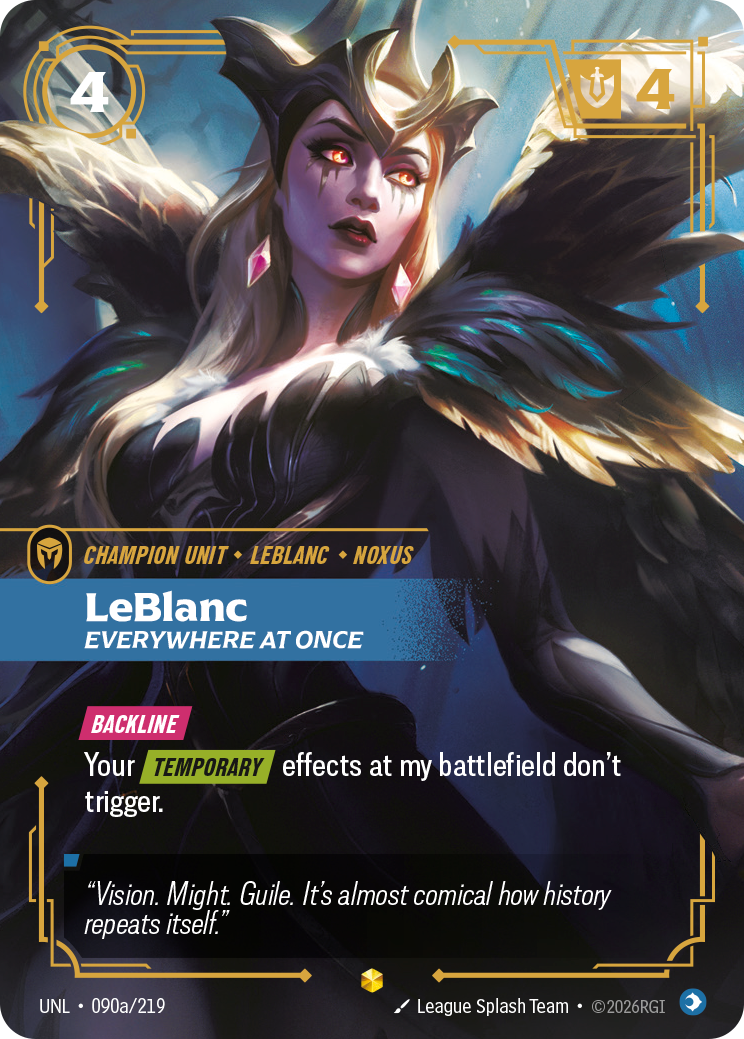 Riftbound Champion Unit: LeBlanc