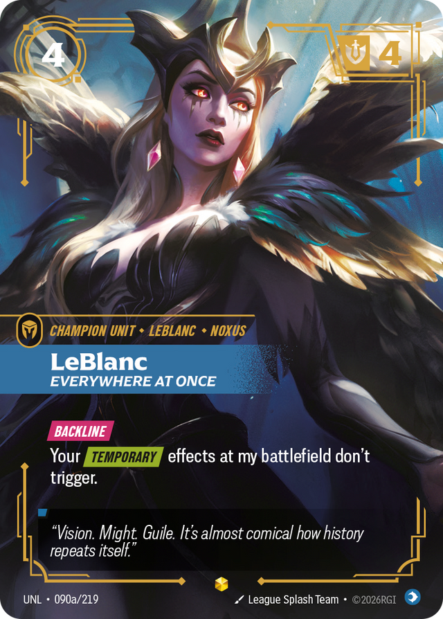 Riftbound Champion Unit: LeBlanc