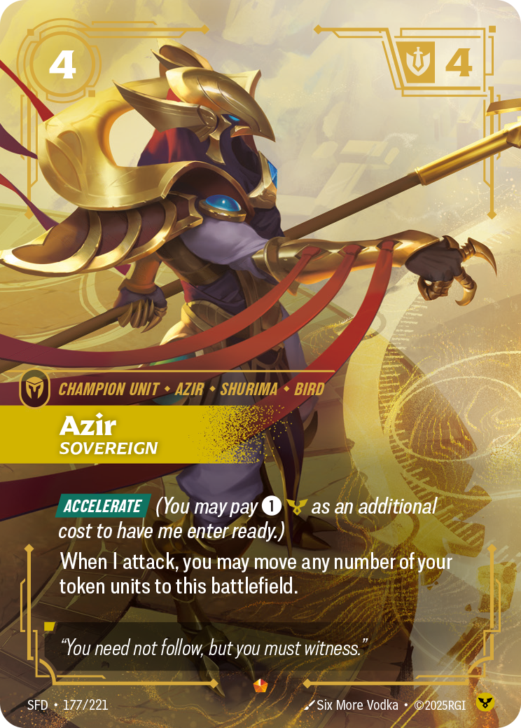 Riftbound Champion Unit: Azir
