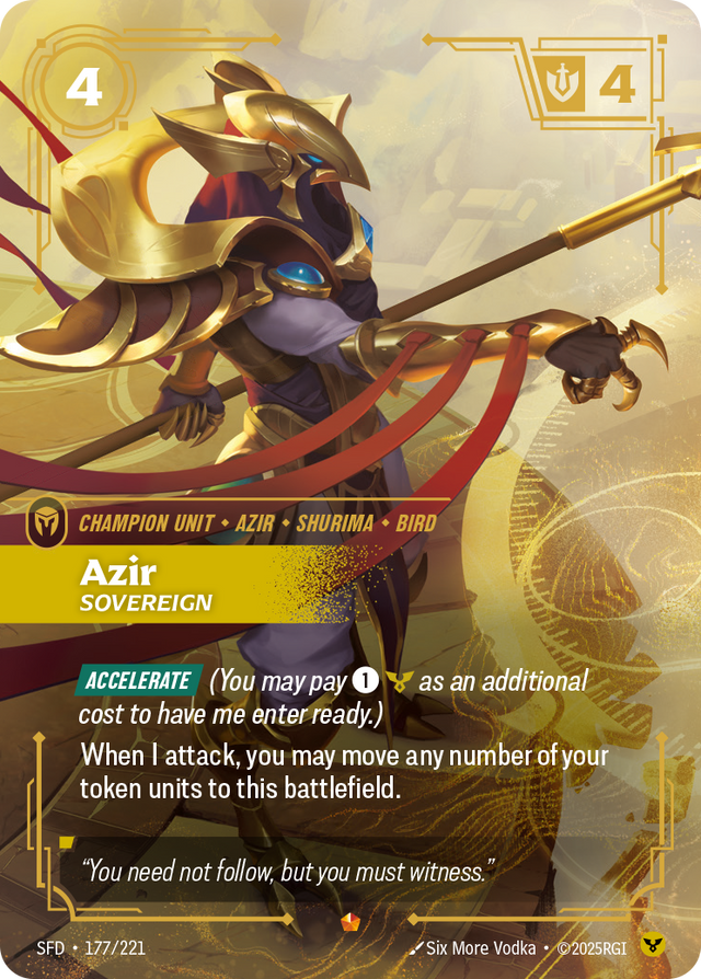 Riftbound Champion Unit: Azir