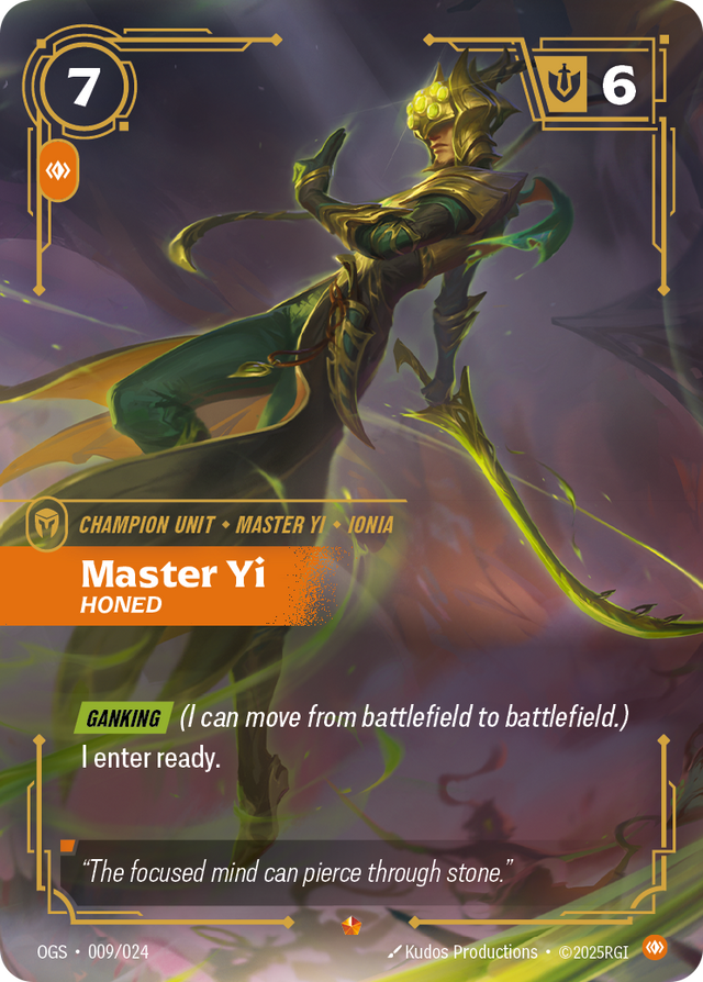 Riftbound Champion Unit: Master Yi