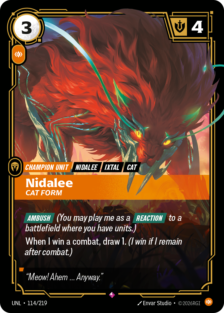 Riftbound Champion Unit: Nidalee