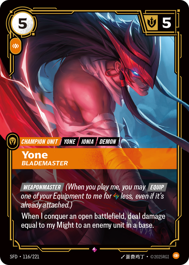 Riftbound Champion Unit: Yone