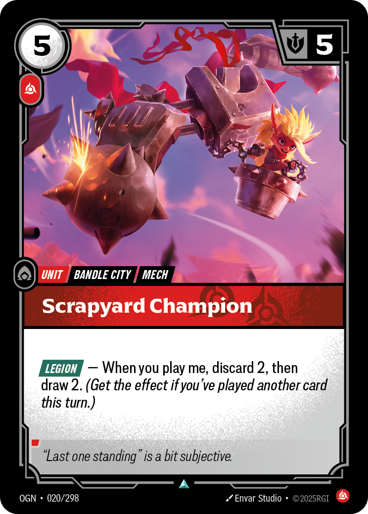 Riftbound Unit: Scrapyard Champion