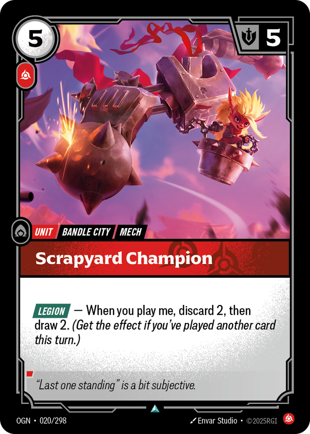 Riftbound Unit: Scrapyard Champion