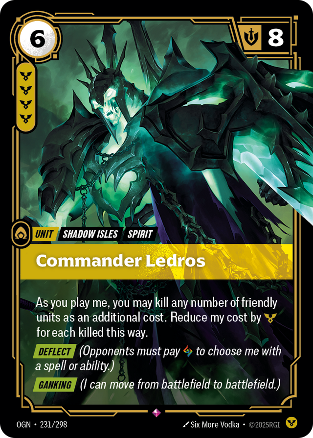 Riftbound Unit: Commander Ledros