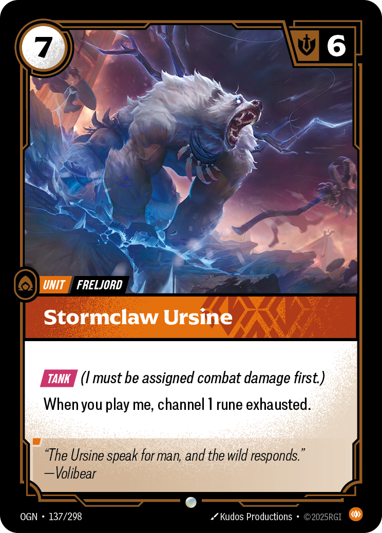 Riftbound Unit: Stormclaw Ursine