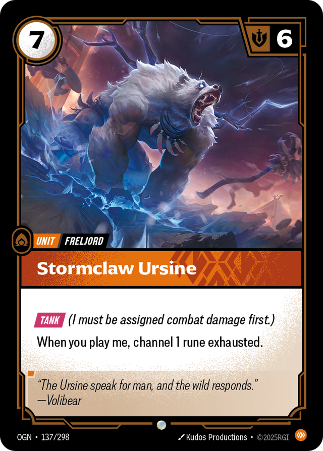 Riftbound Unit: Stormclaw Ursine