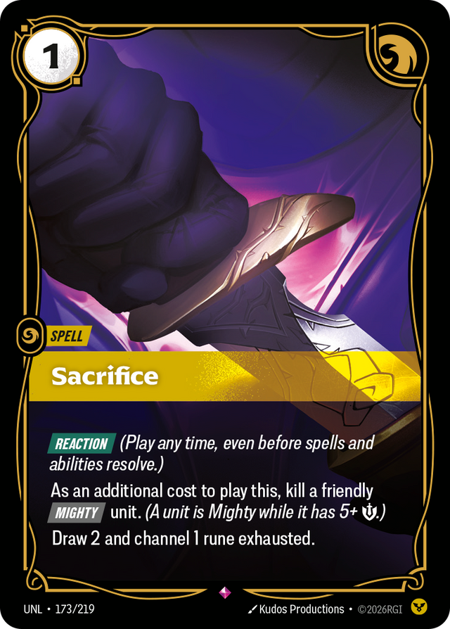 Riftbound Spell: Sacrifice