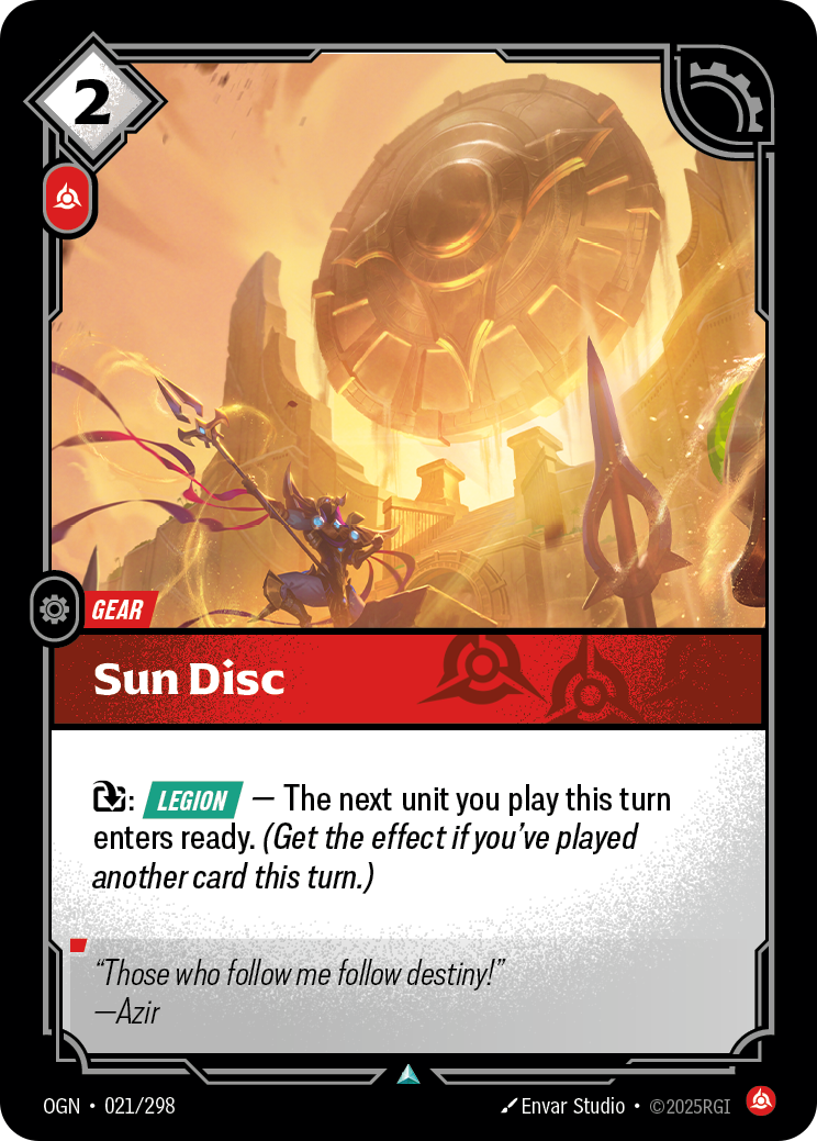 Riftbound Gear: Sun Disc