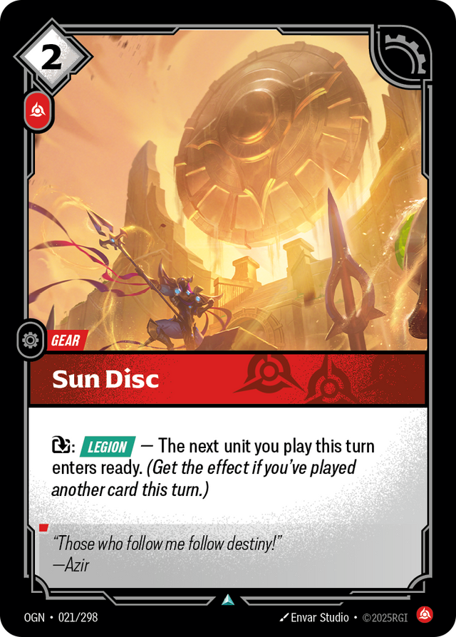 Riftbound Gear: Sun Disc