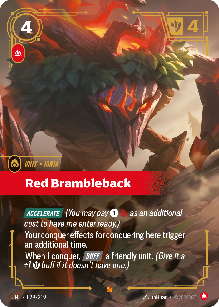 Riftbound Unit: Red Brambleback