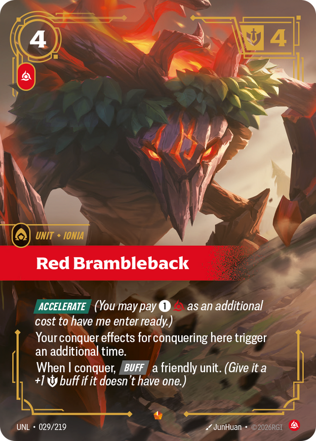 Riftbound Unit: Red Brambleback