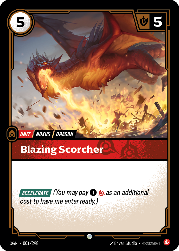 Riftbound Unit: Blazing Scorcher