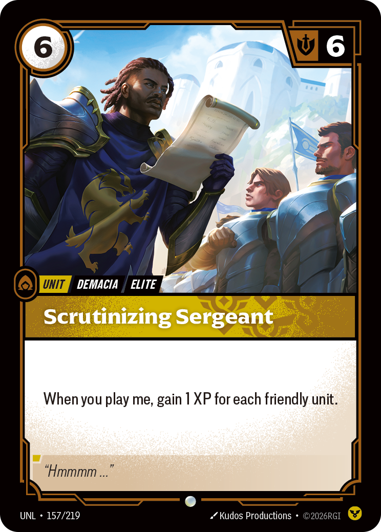 Riftbound Unit: Scrutinizing Sergeant