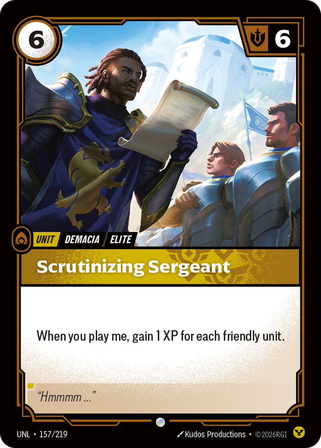 Riftbound Unit: Scrutinizing Sergeant