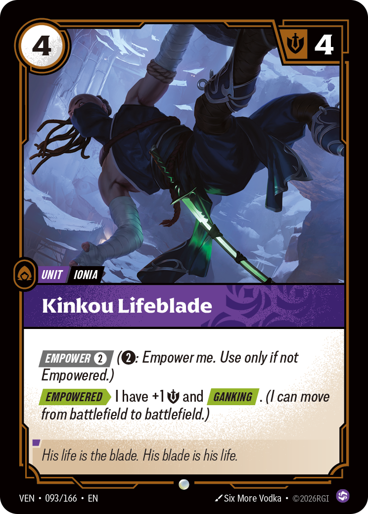 Riftbound Unit: Kinkou Lifeblade