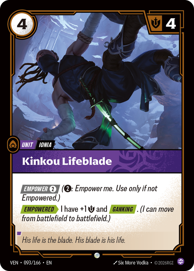 Riftbound Unit: Kinkou Lifeblade