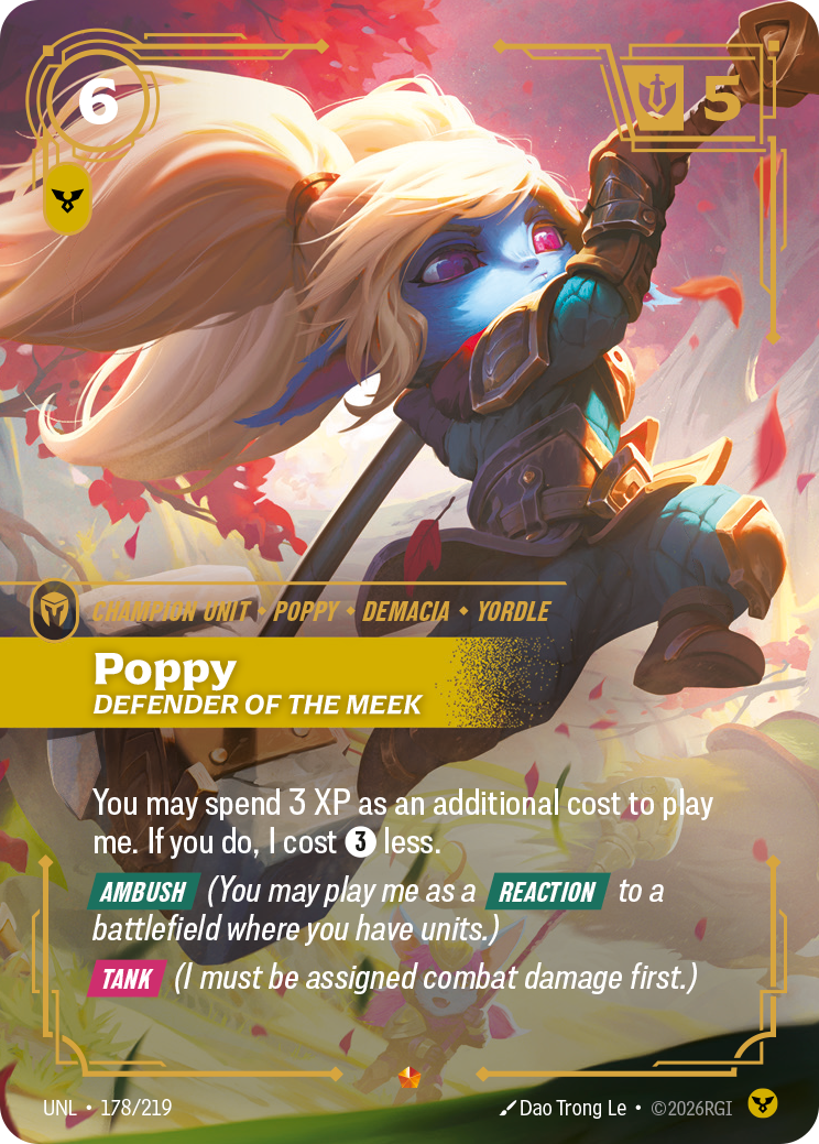 Riftbound Champion Unit: Poppy