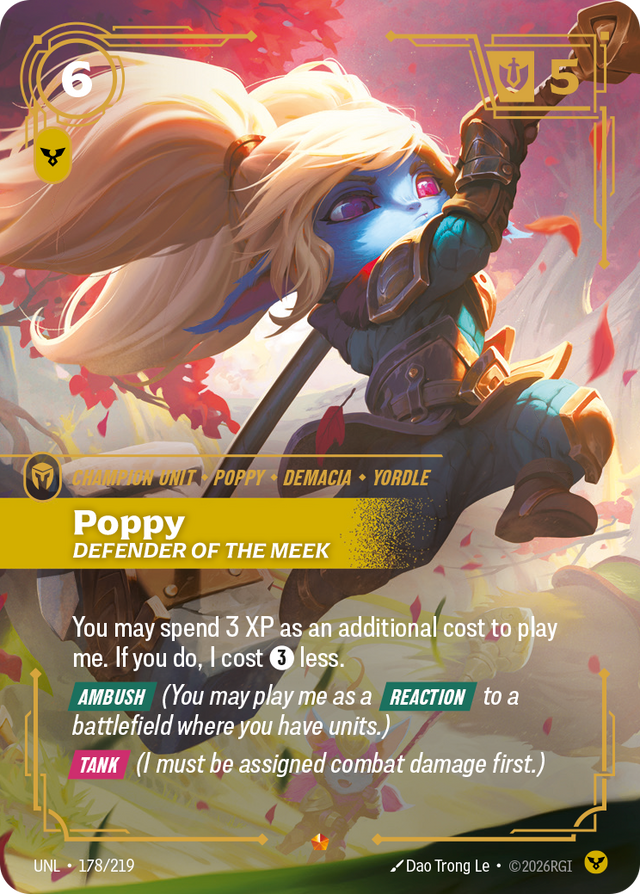 Riftbound Champion Unit: Poppy