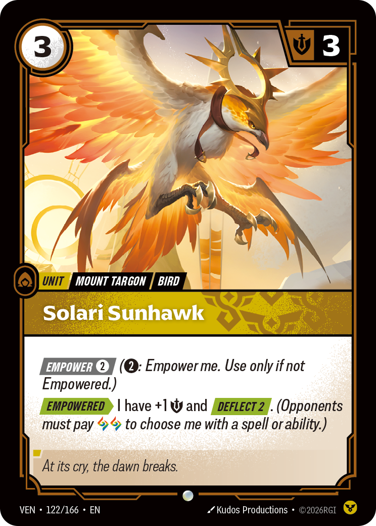 Riftbound Unit: Solari Sunhawk