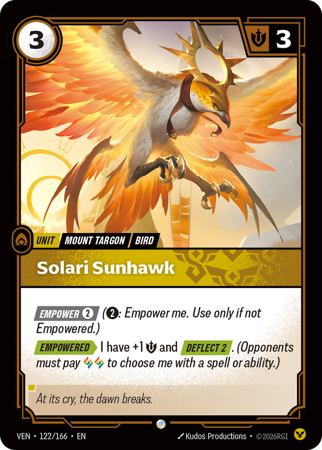 Riftbound Unit: Solari Sunhawk