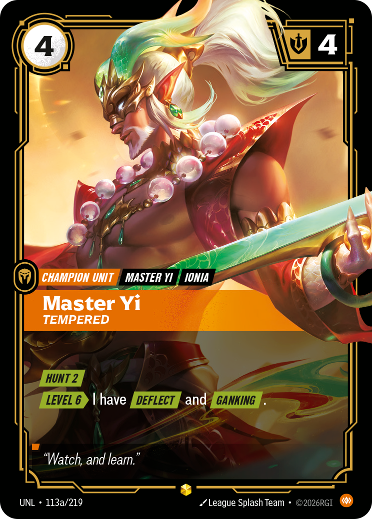 Riftbound Champion Unit: Master Yi