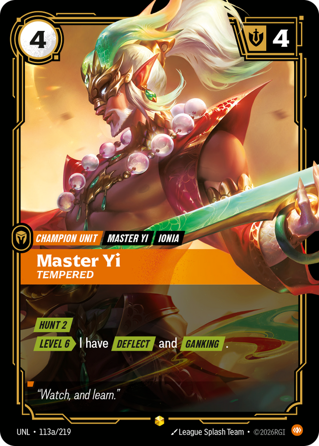 Riftbound Champion Unit: Master Yi