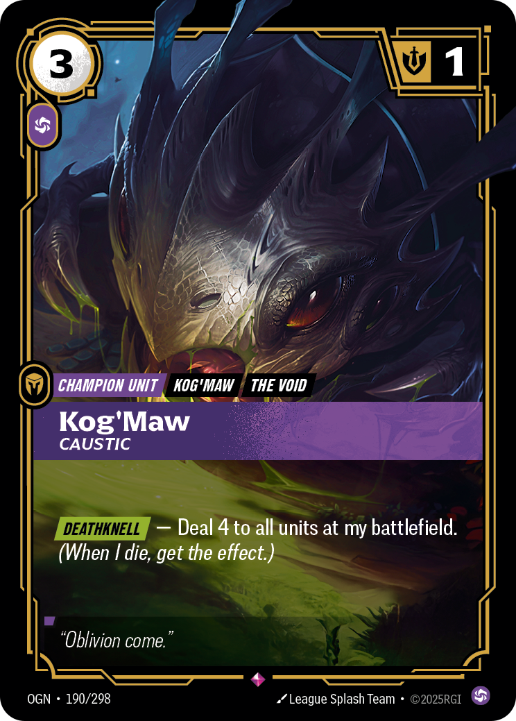 Riftbound Champion Unit: Kog'Maw