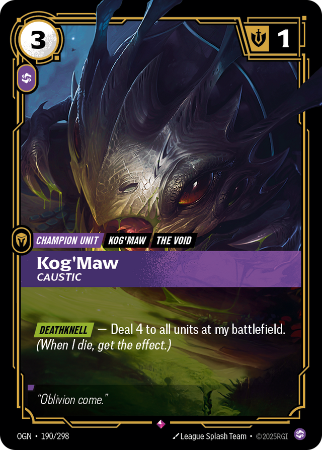 Riftbound Champion Unit: Kog'Maw