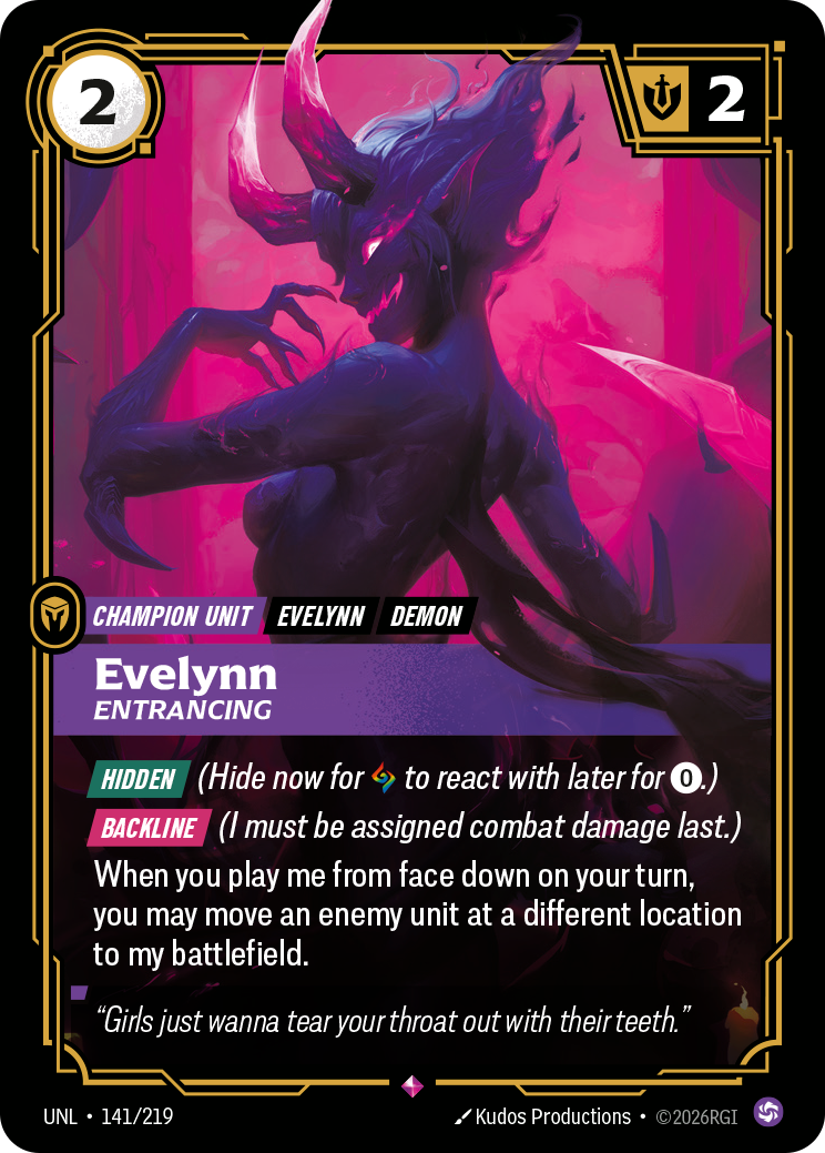Riftbound Champion Unit: Evelynn